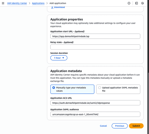 Configure the SAML 2.0 Application