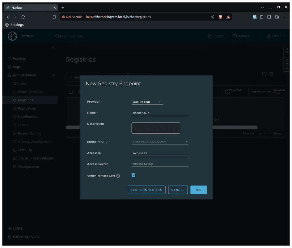 Image proxy cache using Harbor | Felipe Trindade