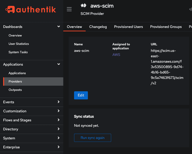 Sync SCIM